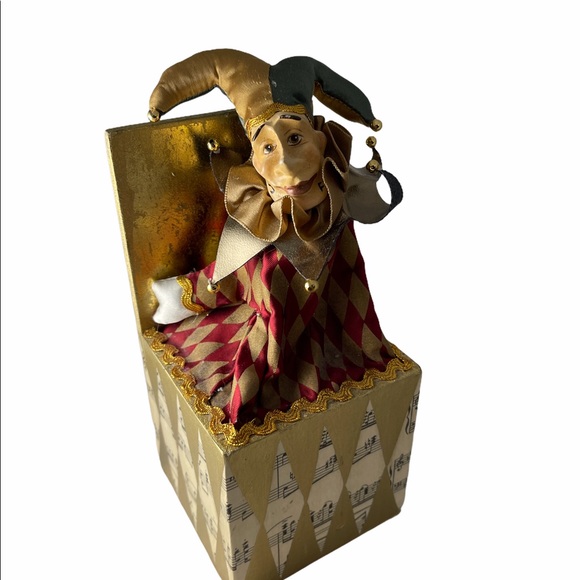 LG Wayne Kleski Jester music box Minuet 8” Tall - Picture 2 of 4